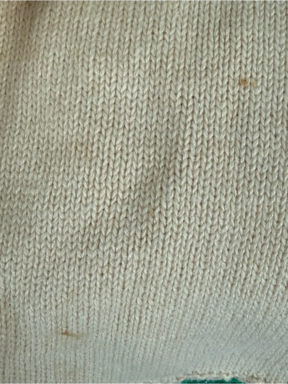 Vintage Storybook Knits Cream Floral Embroidered Beaded Button Cardigan - Picture 5 of 6